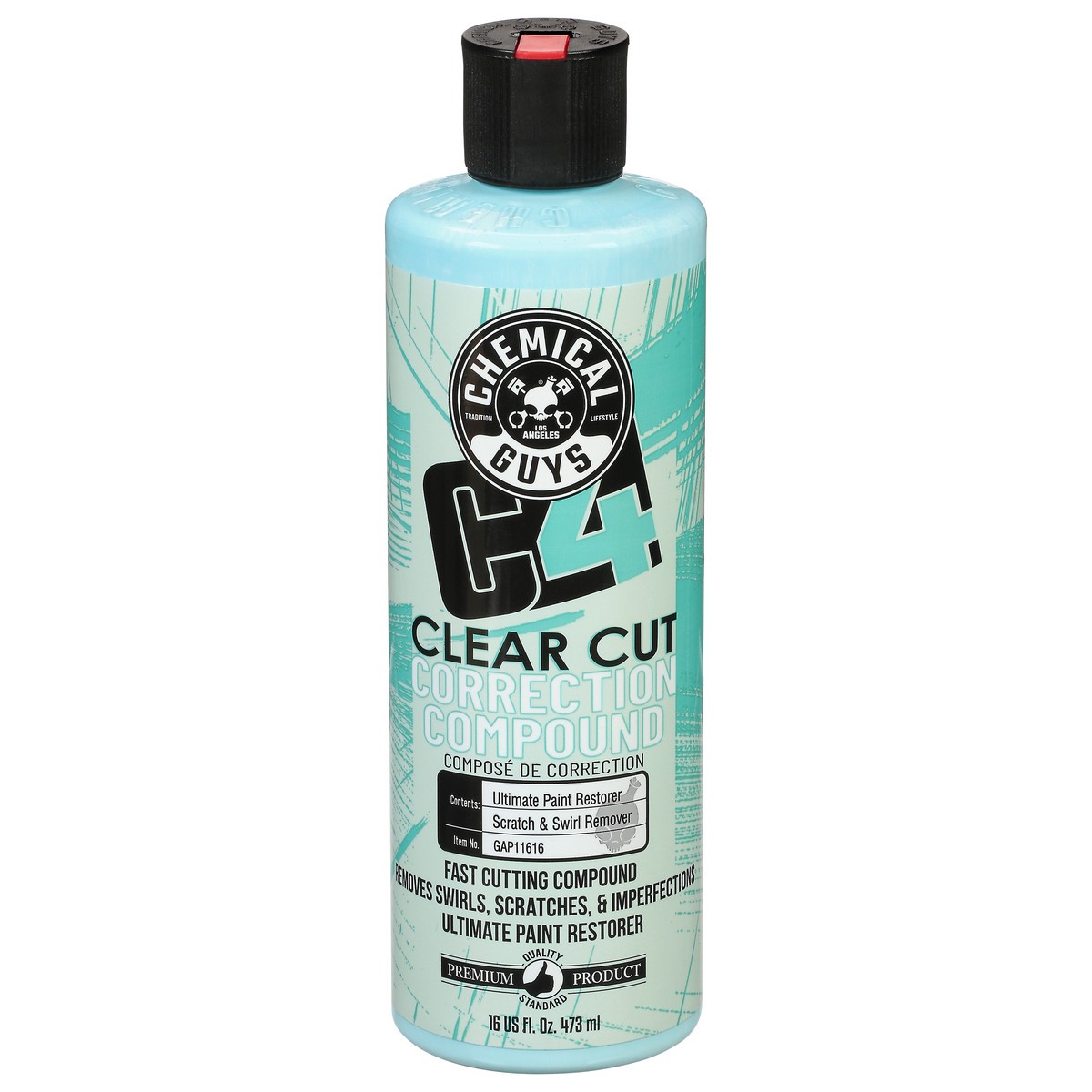 slide 4 of 10, Chemical Guys Clear Cut Correction Compound 16 fl oz, 16 fl oz