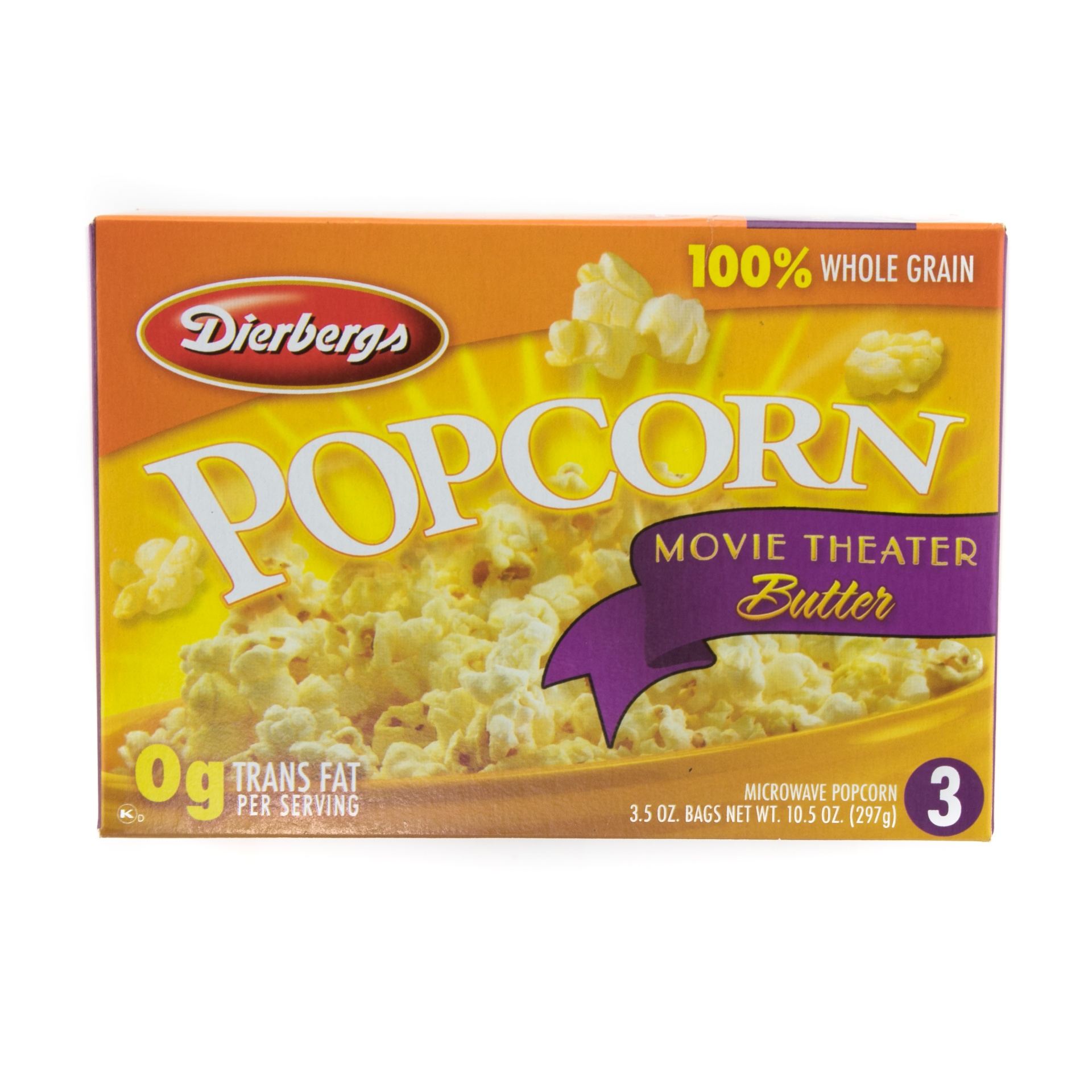 slide 1 of 1, Dierbergs Movie Theater Microwave Popcorn, 10.5 oz