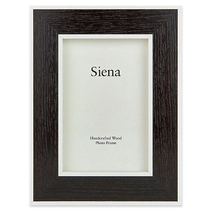 slide 1 of 1, Siena Weathered Wood Frame - Black, 4 in x 6 in