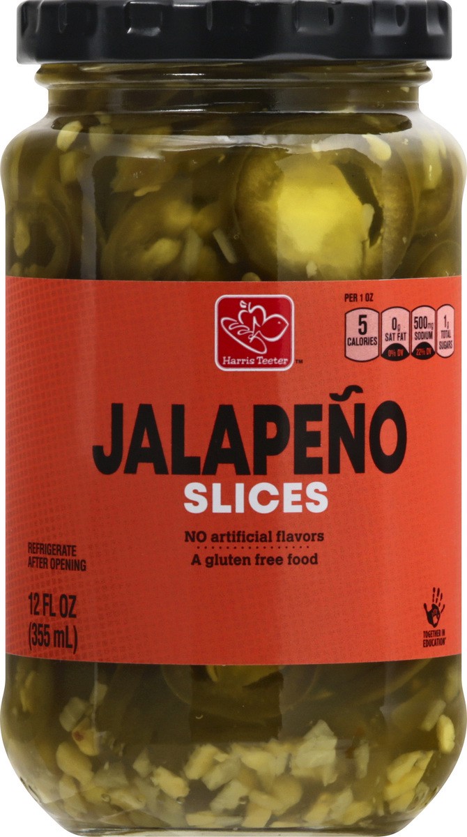 slide 9 of 10, Harris Teeter Jalapeno Pepper Slices, 12 oz