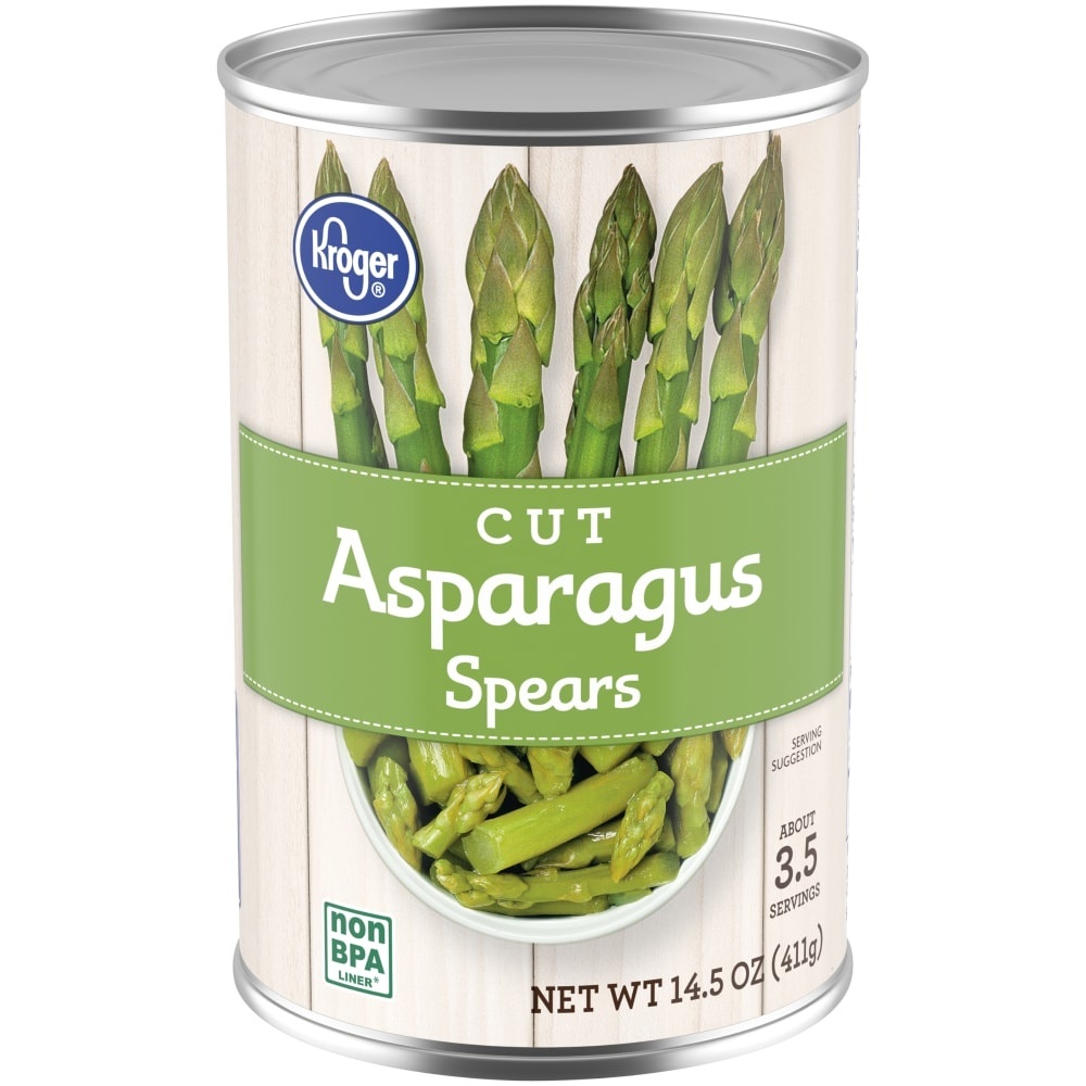 slide 1 of 4, Kroger Cut Asparagus Spears, 14.5 oz