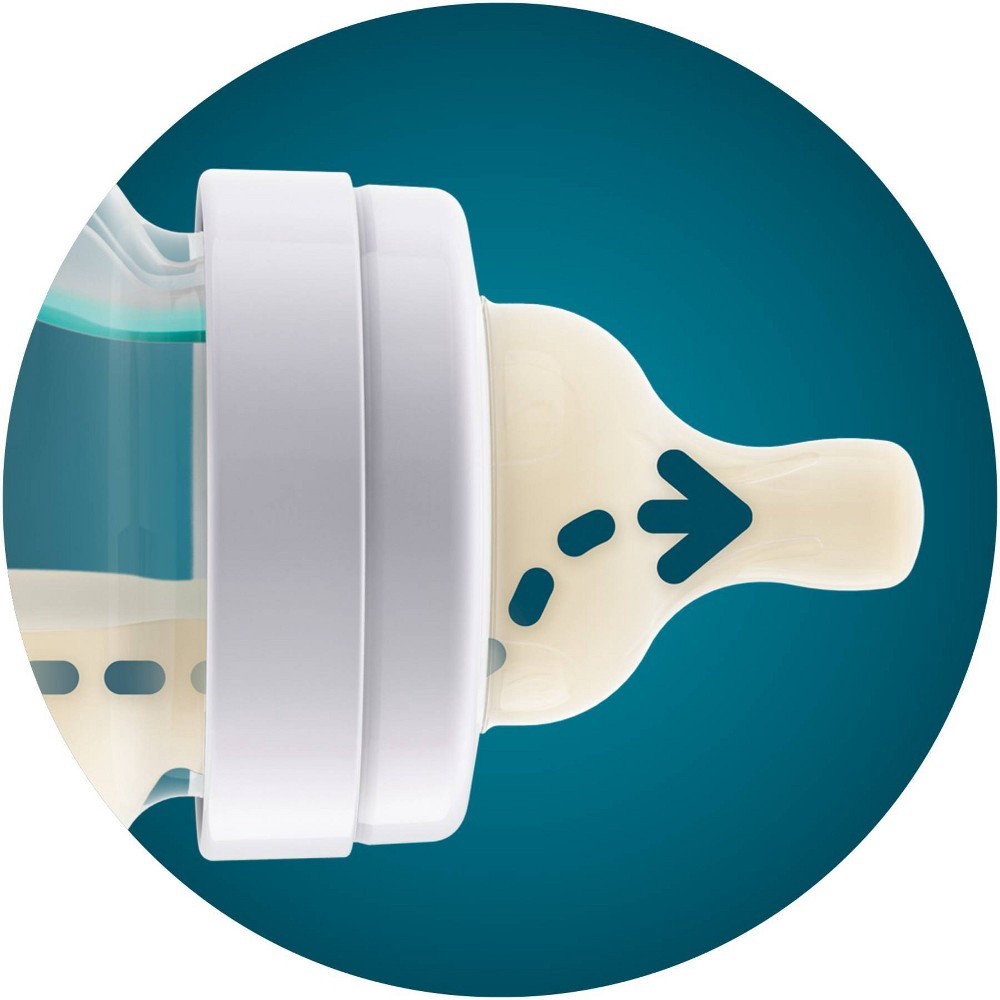slide 2 of 16, Philips Avent Anti-colic Baby Bottle With AirFree Vent, 4oz, 1Pk, Clear, SCY701/91, 1 ct