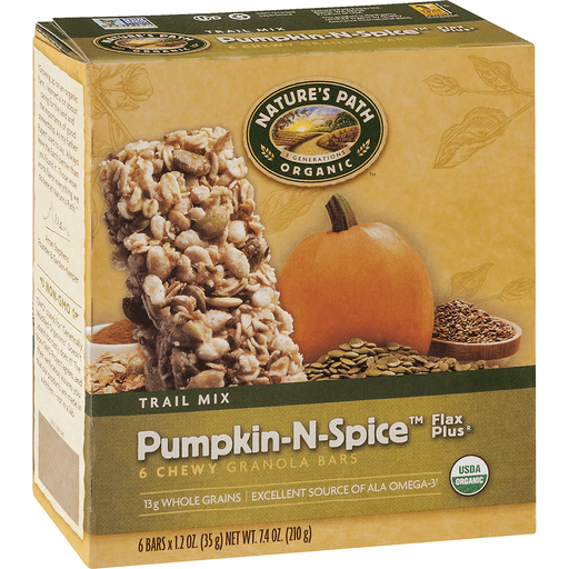 slide 2 of 9, Nature's Path Organic Pumpkin-N-Spice Gluten Free Granola Bars, 7.4 oz