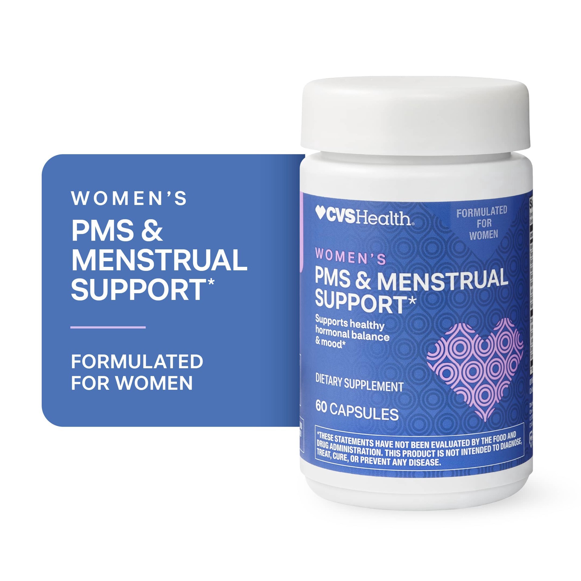 slide 1 of 1, Cvs Health Women's Pms & Menstrual Support Capsules, 60 Ct, 1 ct