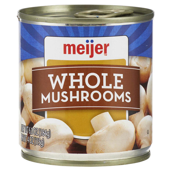 slide 1 of 4, Meijer Whole Mushrooms, 4 oz