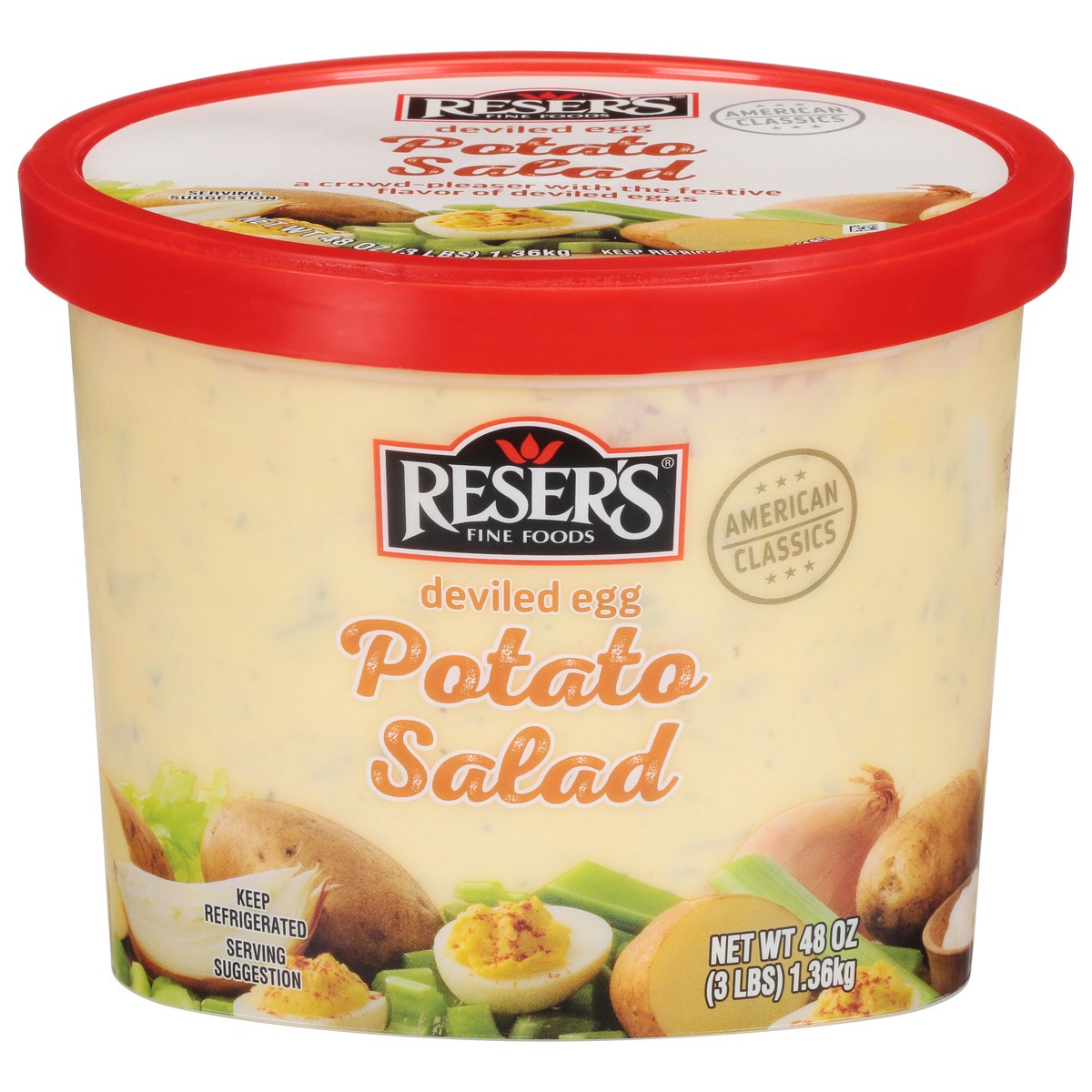 slide 1 of 9, Reser's Potato Salad, 48 oz