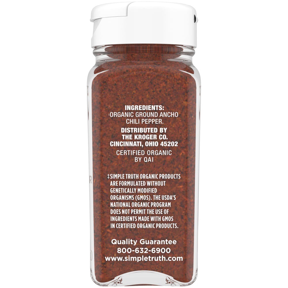 slide 3 of 3, Simple Truth Organic Ancho Chile Powder, 1.94 oz