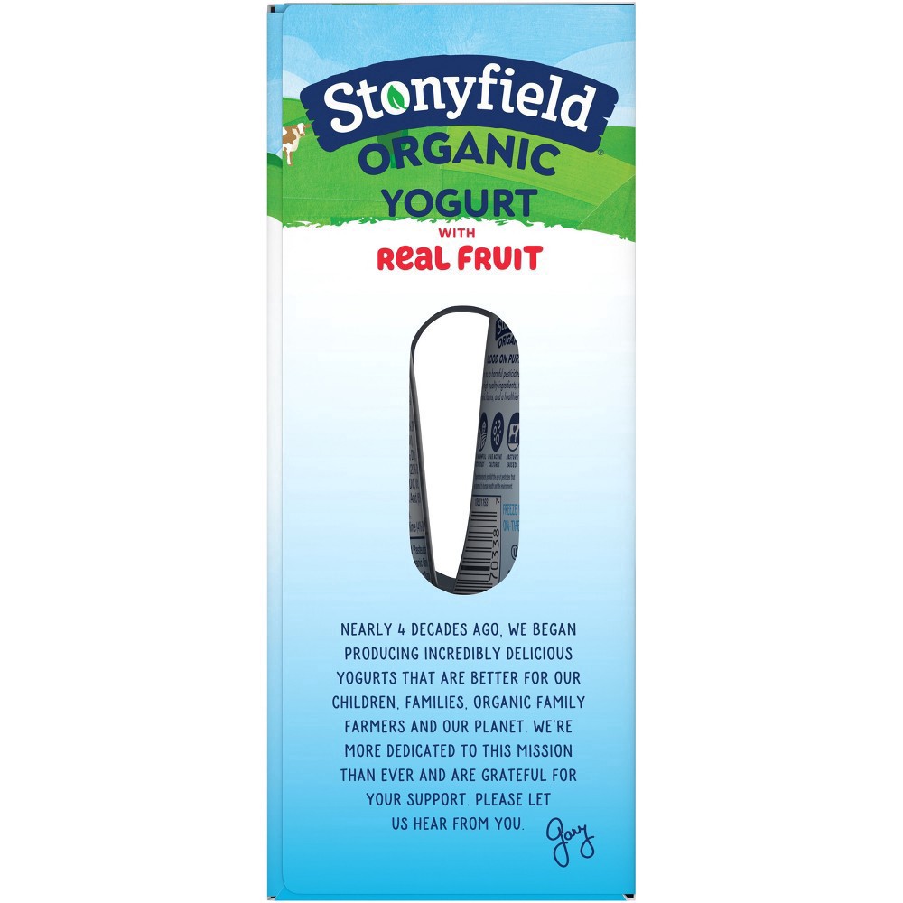 slide 13 of 13, Stonyfield Organic Kids' Strawberry Banana Yogurt - 4ct/3.5oz Pouches, 4 ct; 3.7 oz