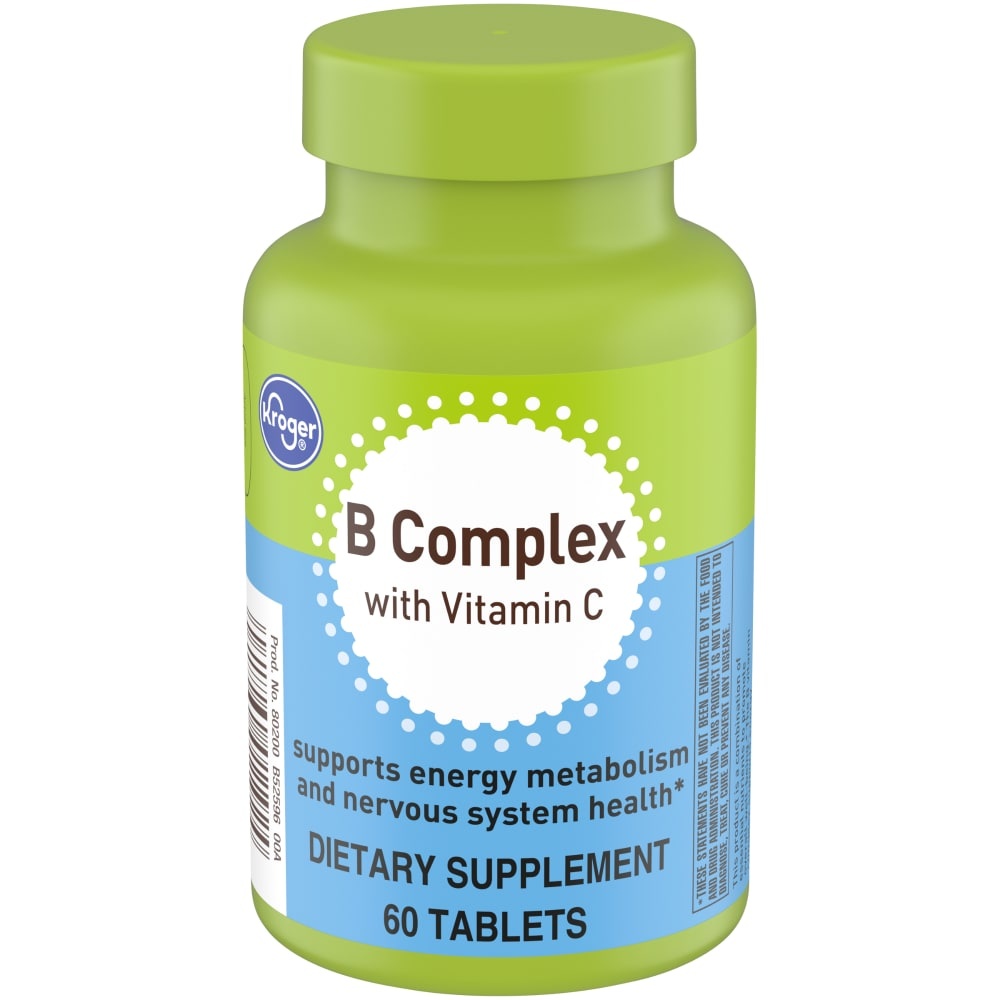 slide 1 of 1, Kroger B Complex With Vitamin C, 60 ct