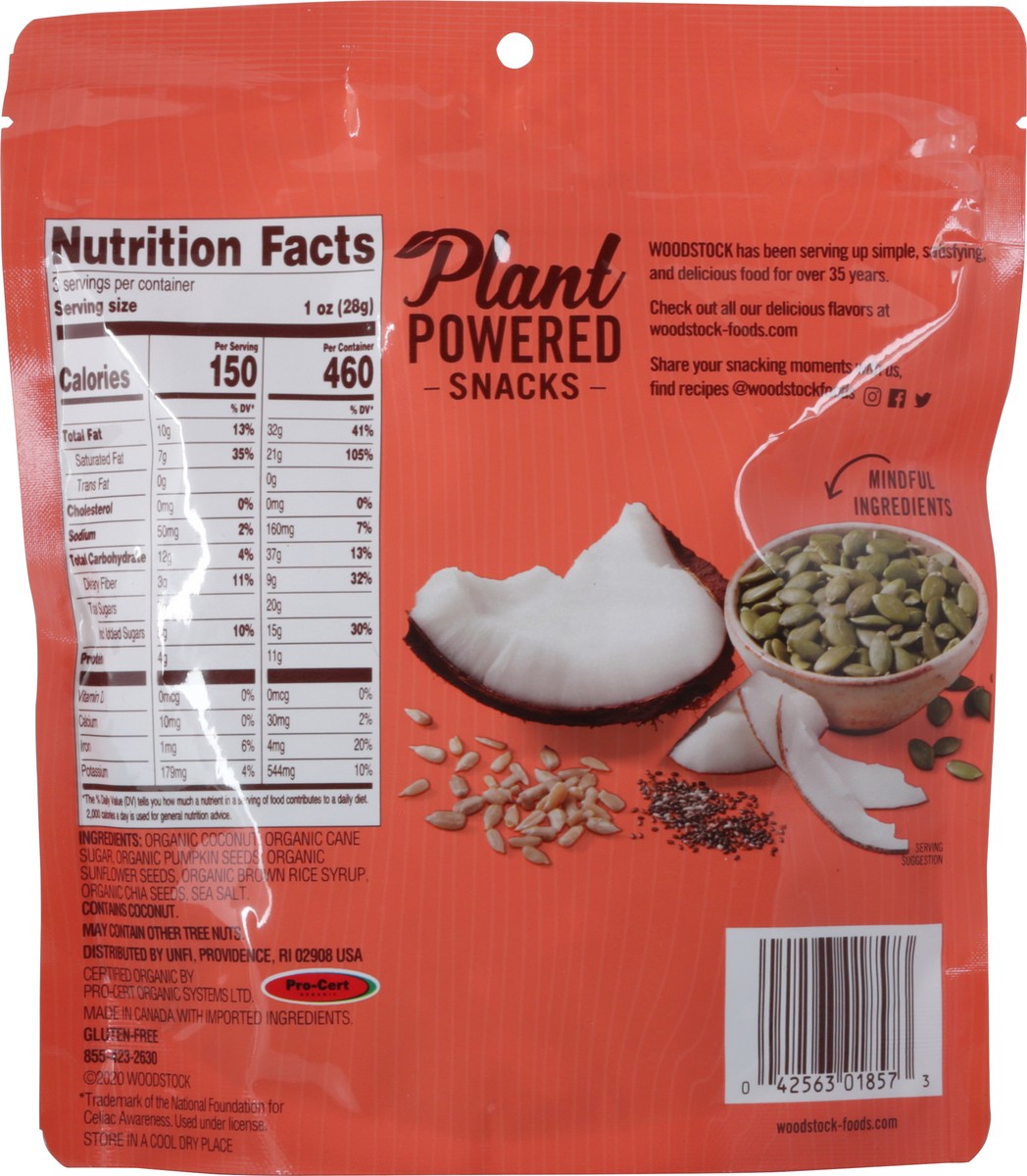 slide 3 of 12, Woodstock Organic Coconut Clusters - 3 oz, 3 oz