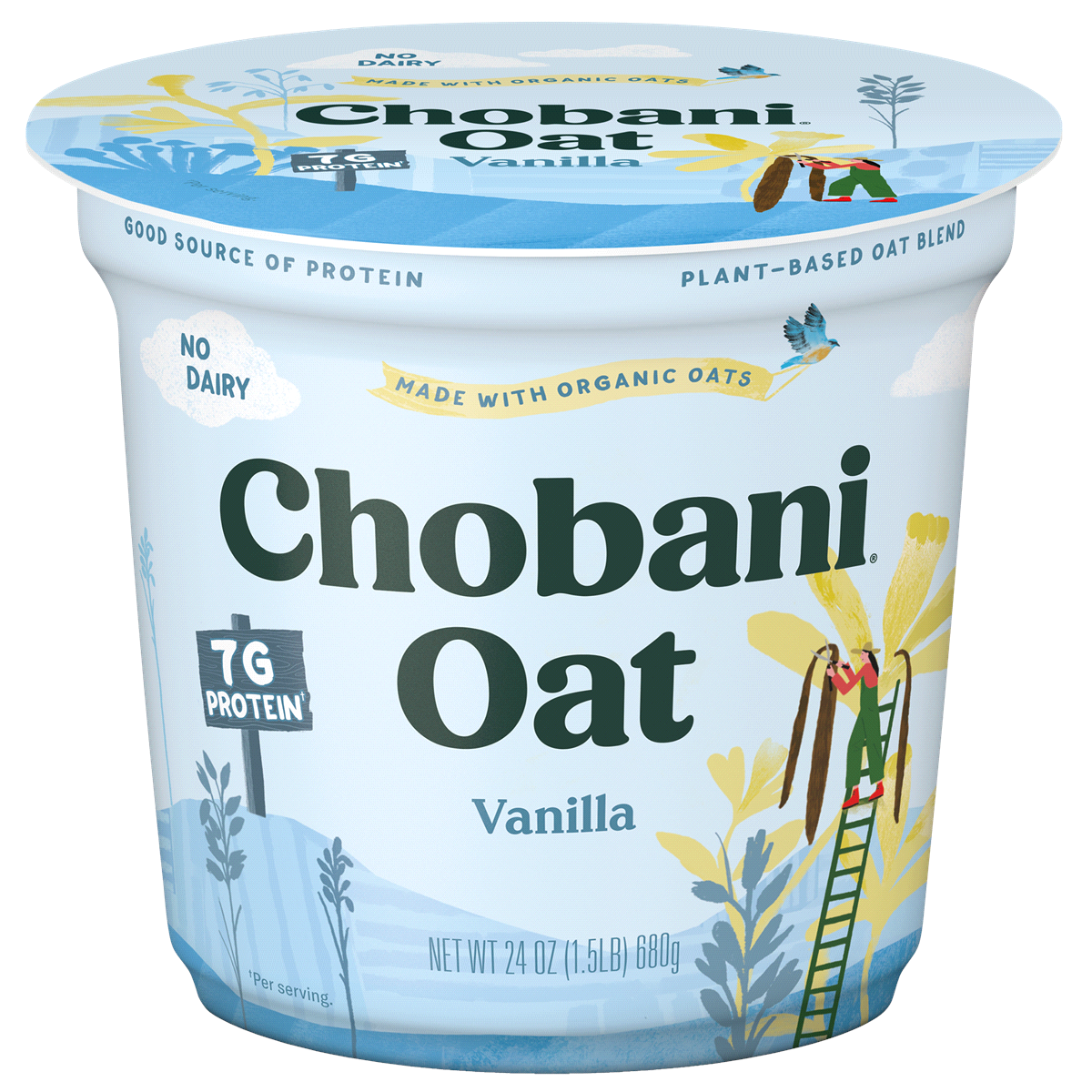 slide 1 of 1, Chobani Oat Vanilla Yogurt, 24 oz