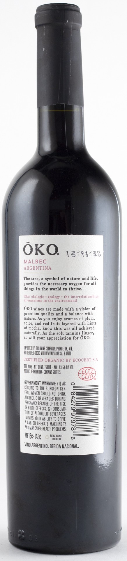 slide 2 of 2, Oko Malbec, 750 ml
