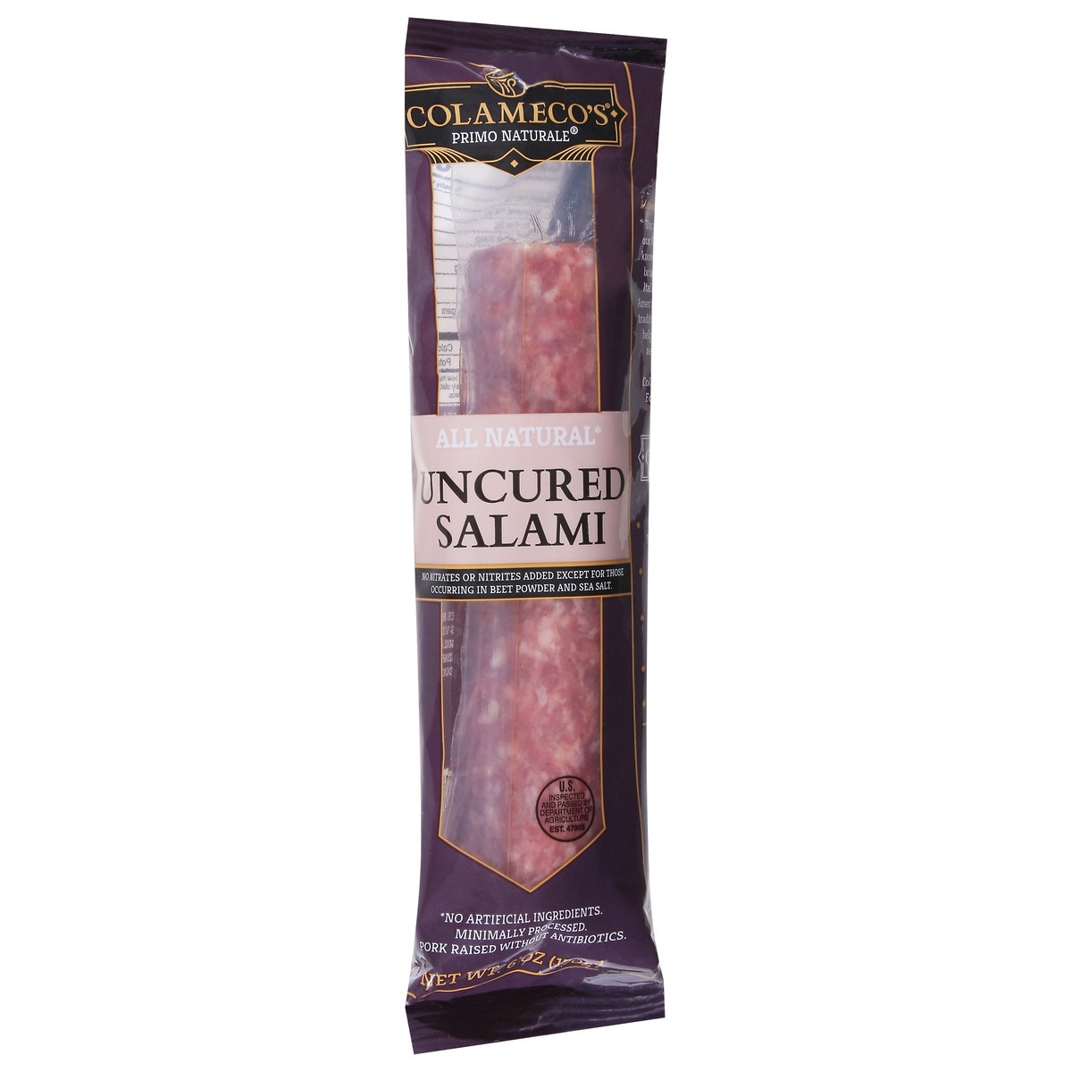 slide 3 of 4, Uncured Salami Chubb - EA, 1 ct