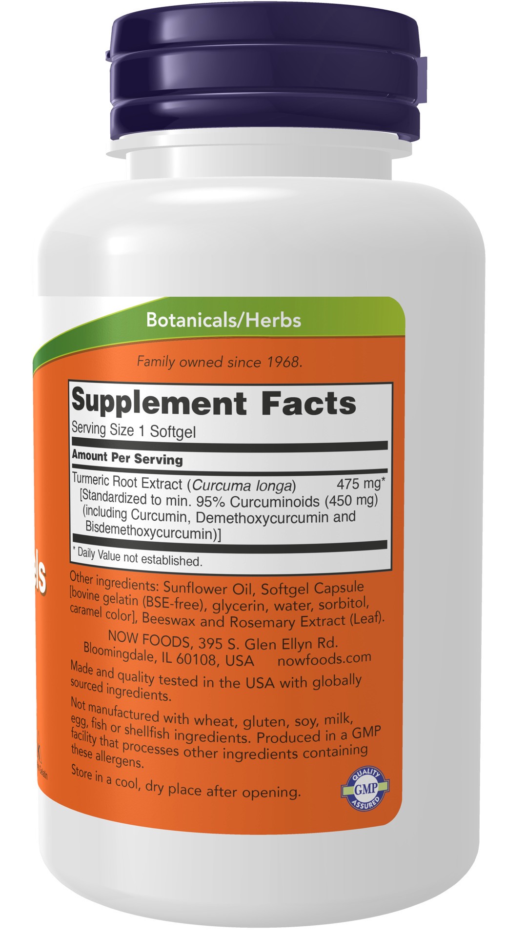 slide 4 of 4, NOW Turmeric Curcumin Gels - 60 Softgels, 60 cnt