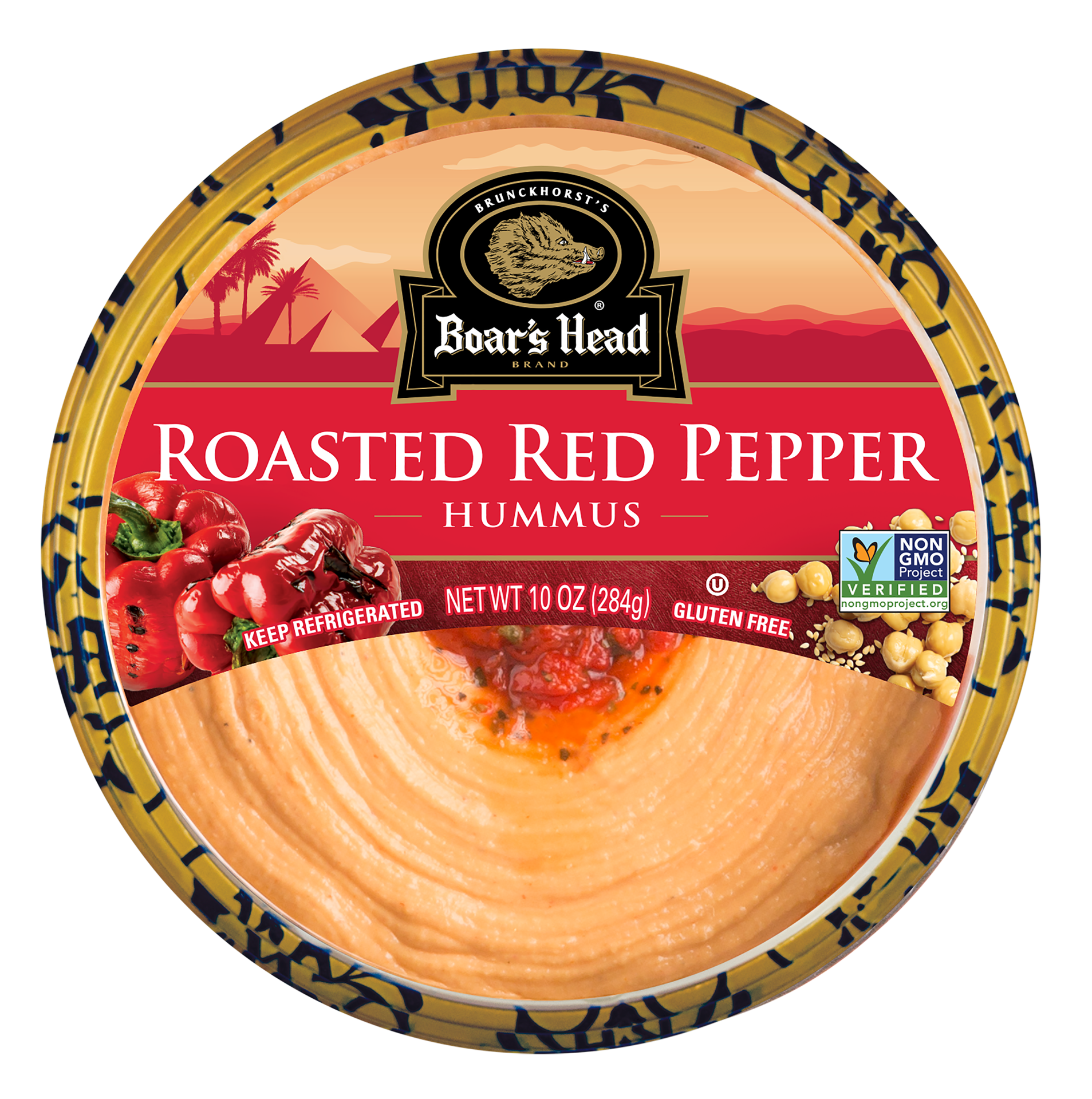 slide 1 of 1, Boar's Head Red Pepper Hummus, 10 oz