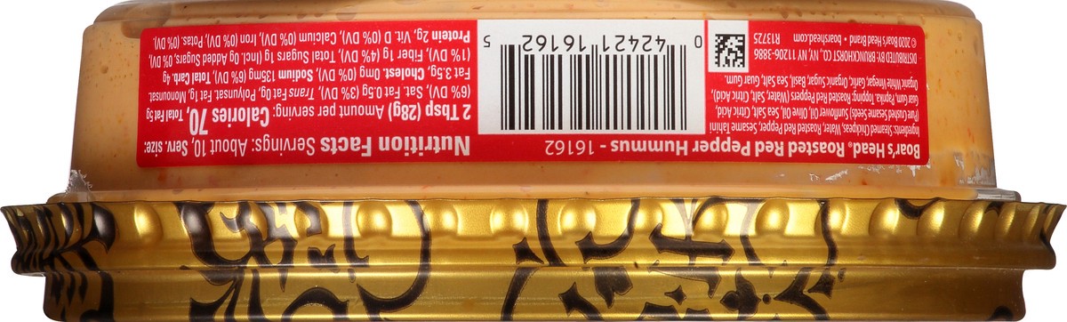 slide 4 of 9, Boar's Head Red Pepper Hummus, 10 oz