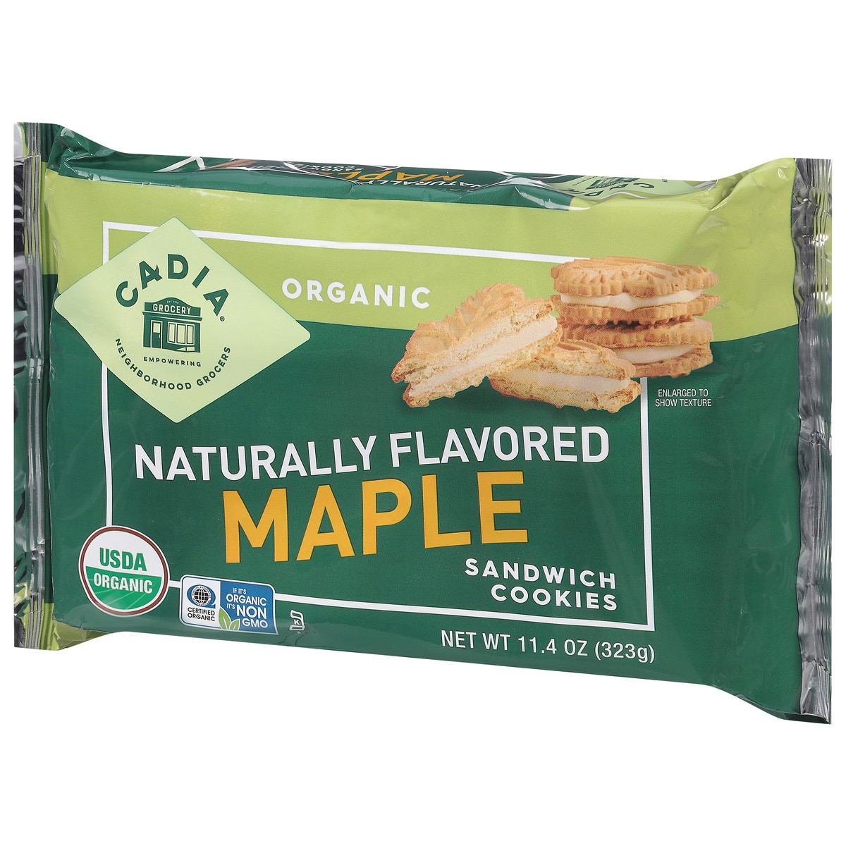 slide 4 of 4, Cadia Organic Maple Sandwich Cookies 11.4 oz, 11.4 oz