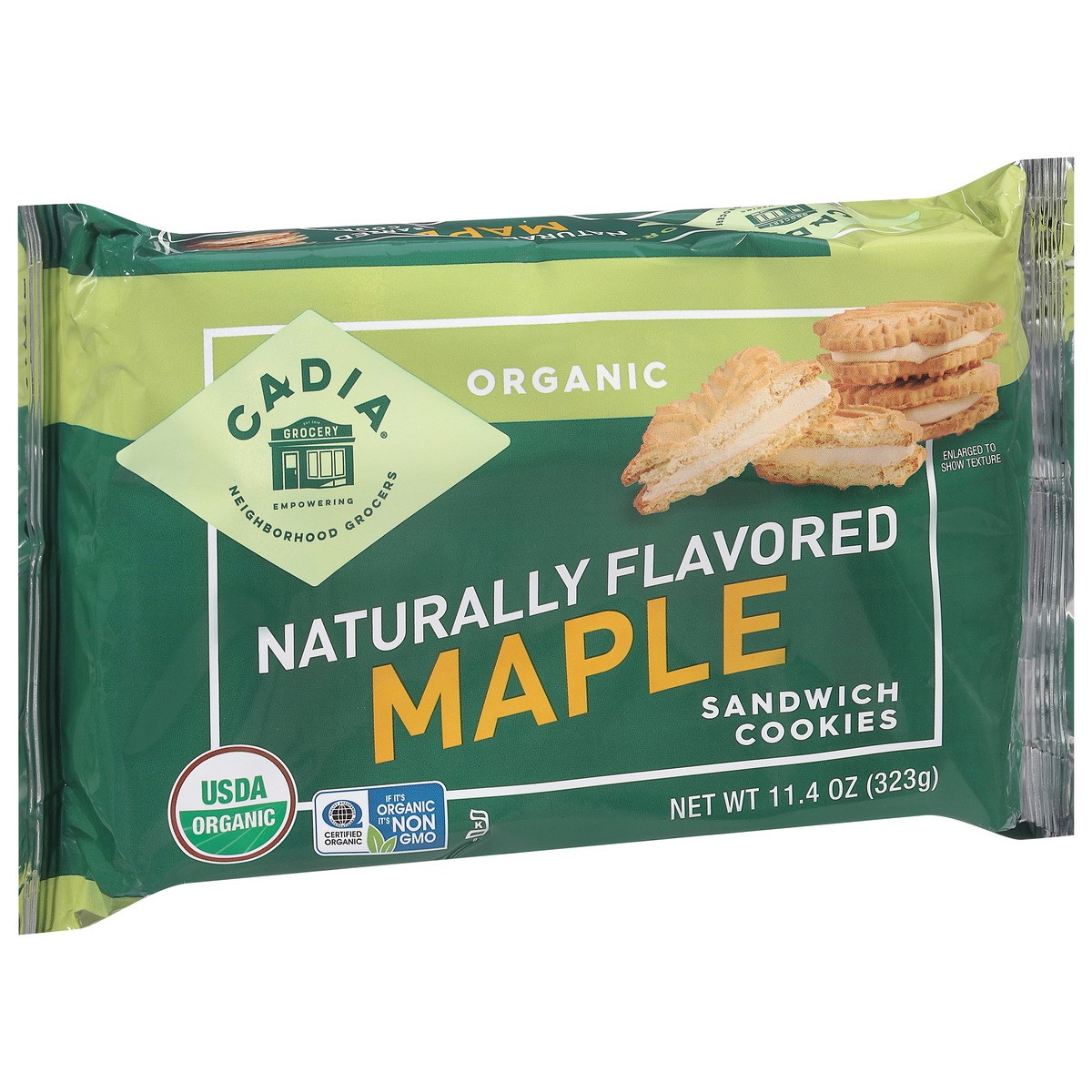 slide 3 of 4, Cadia Organic Maple Sandwich Cookies 11.4 oz, 11.4 oz