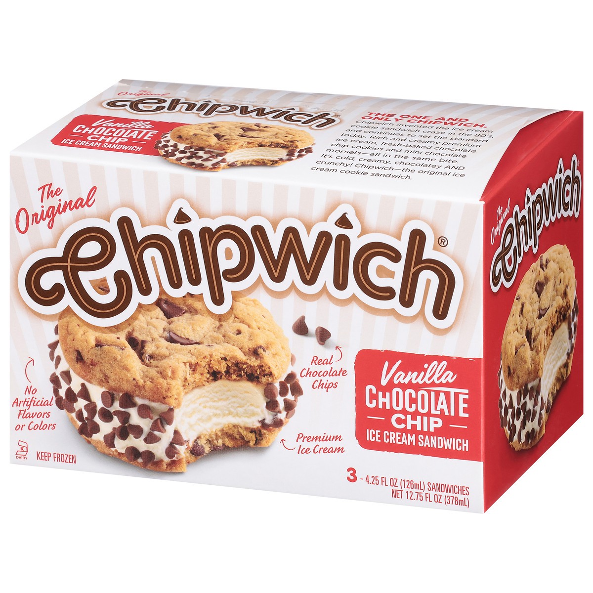 slide 7 of 9, The Original Chipwich Vanilla Ice Cream Sandwich, 12.75 fl oz