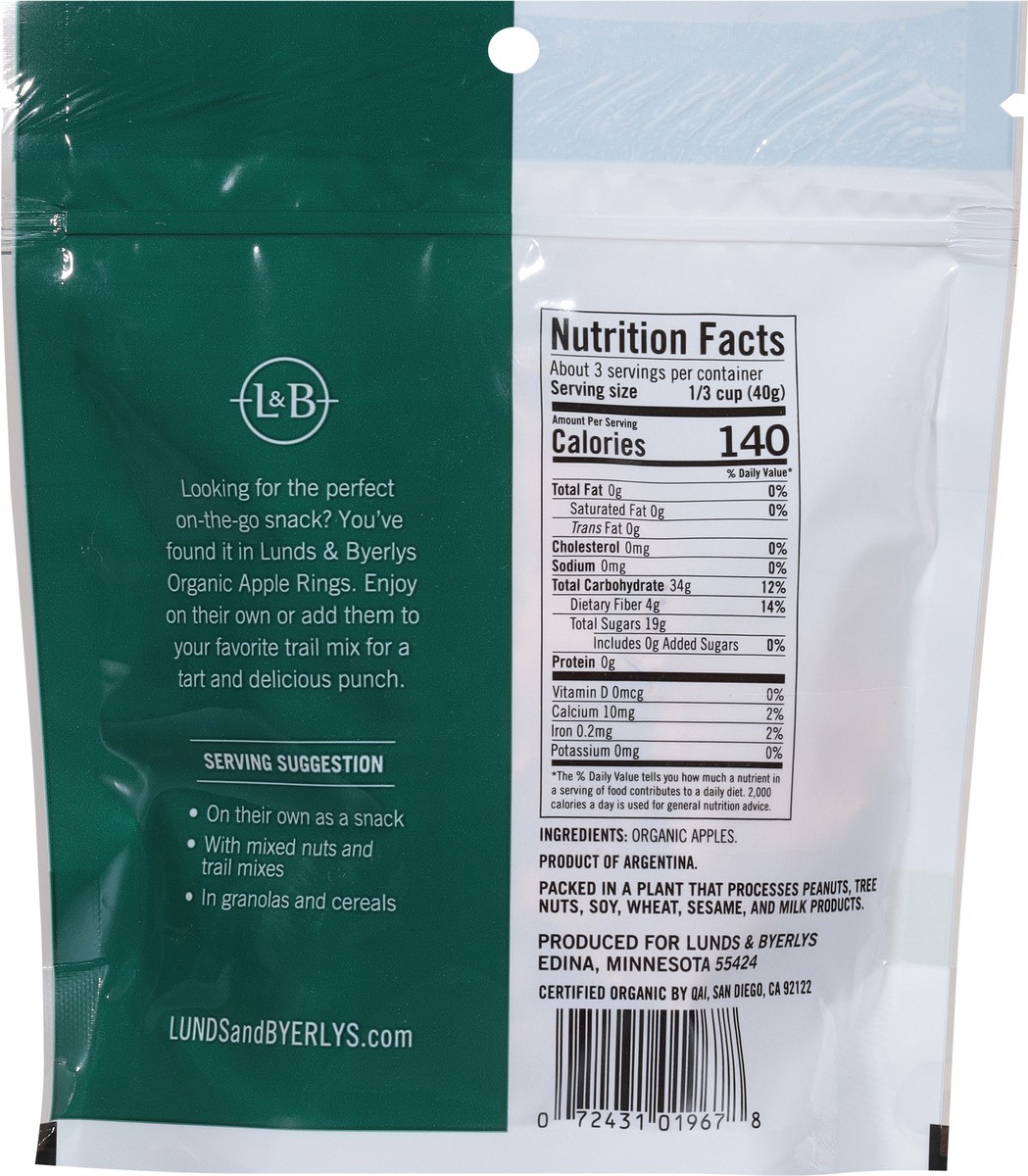 slide 10 of 13, Lunds & Byerlys Dried Organic Unsweetened Apple Rings 4 oz, 4 oz