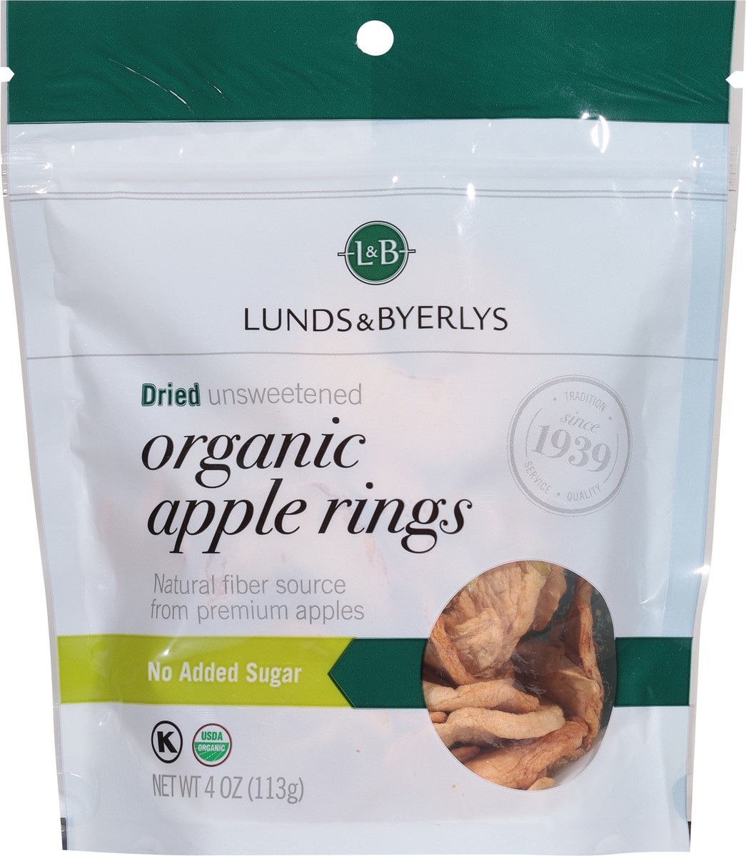 slide 8 of 13, Lunds & Byerlys Dried Organic Unsweetened Apple Rings 4 oz, 4 oz