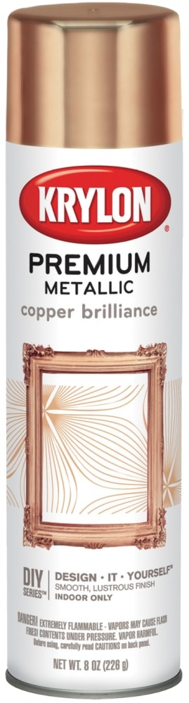 slide 1 of 1, Krylon Premium Metallic Spray Paint - Copper Brilliance - 8 Ounce, 8 oz