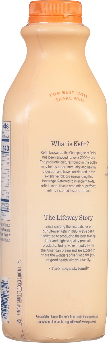 slide 9 of 9, Lifeway Peach Kefir 32 fl oz, 32 fl oz