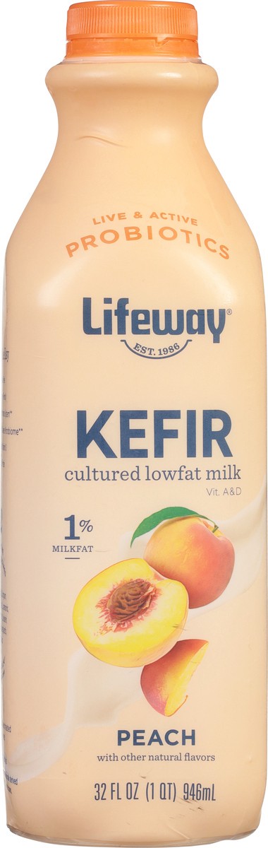 slide 5 of 9, Lifeway Peach Kefir 32 fl oz, 32 fl oz