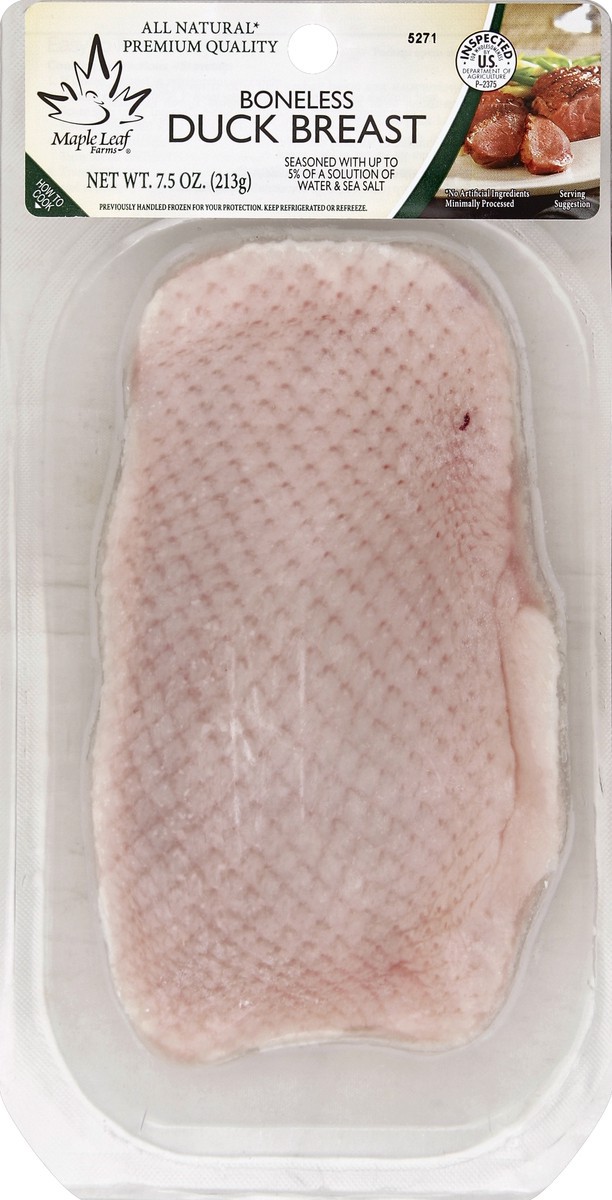 slide 3 of 3, Maple Leaf Farms Maple Leaf Duck Breast, 7.5 oz