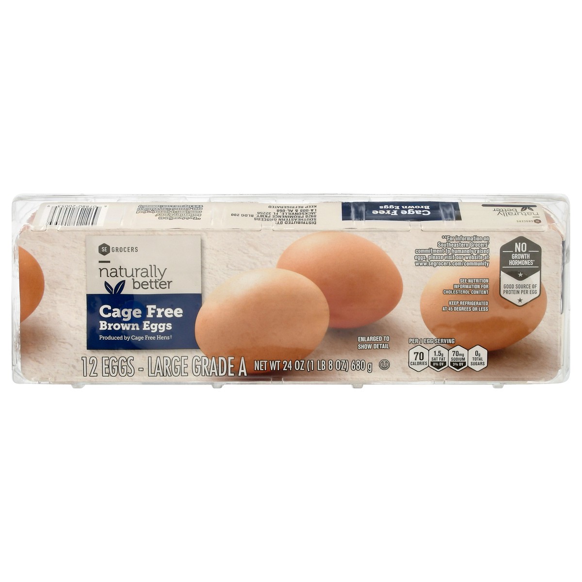slide 1 of 9, Naturally Better Grade A Brown Cage Free Eggs, 12 ct