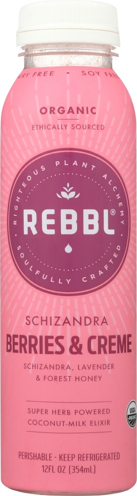 slide 1 of 1, REBBL Organic Schizandra Berries Cregraveme Elixir, 12 fl oz