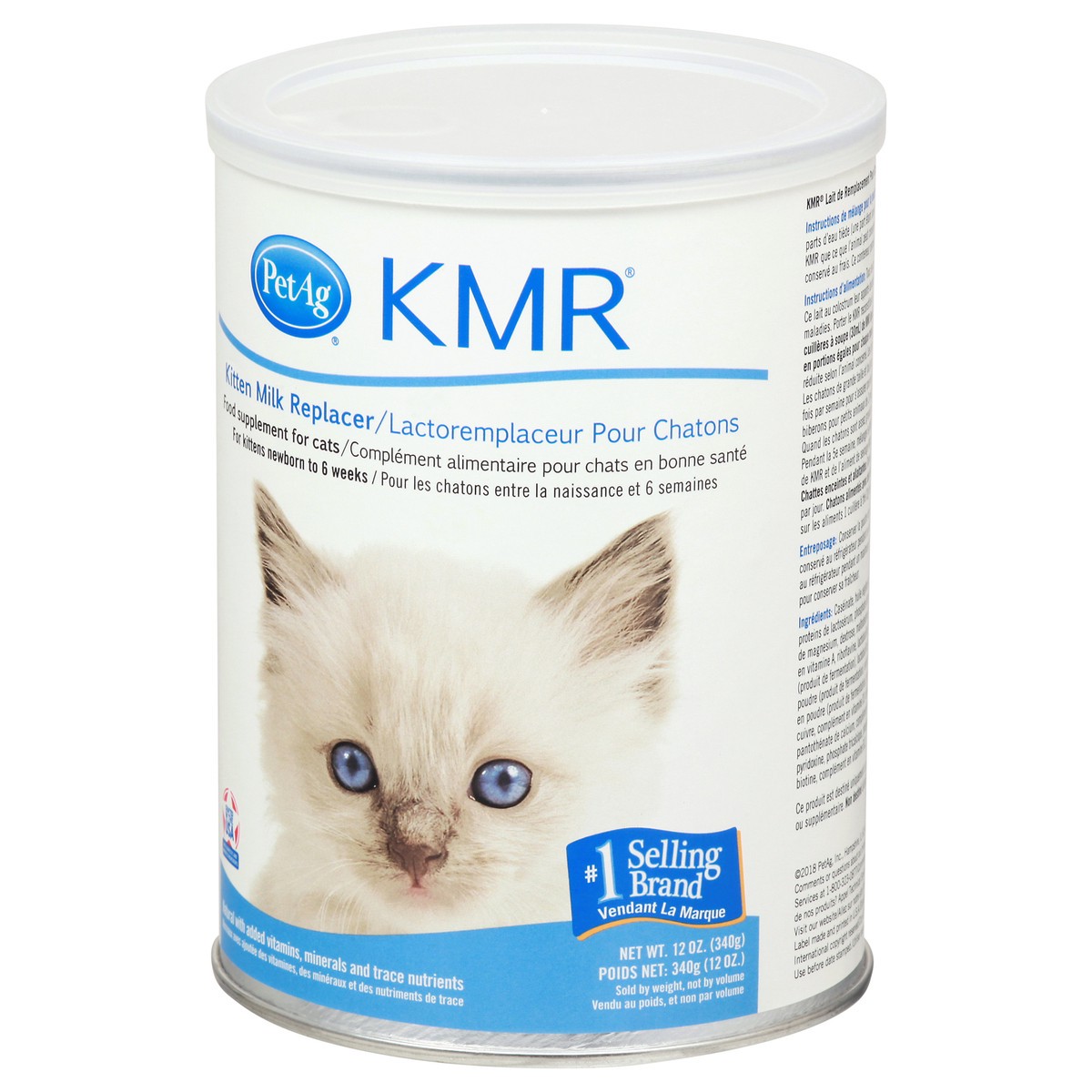 slide 4 of 9, Cat-Sip KMR Kitten Milk Replacer 12 oz, 12 oz