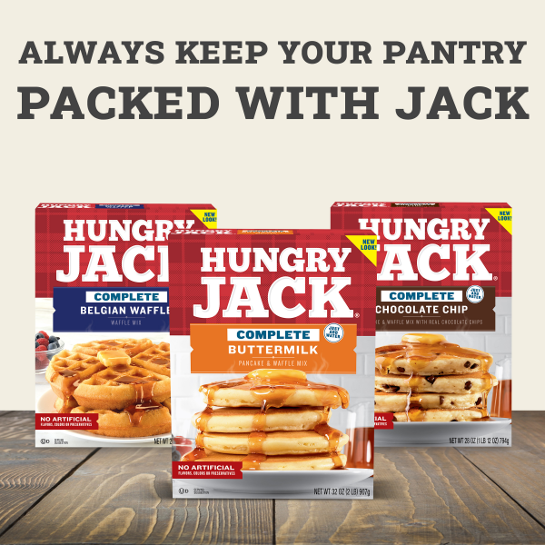 slide 6 of 21, Hungry Jack Complete Buttermilk Pancake Mix and Waffle Mix, 32 Oz Box, 32 oz