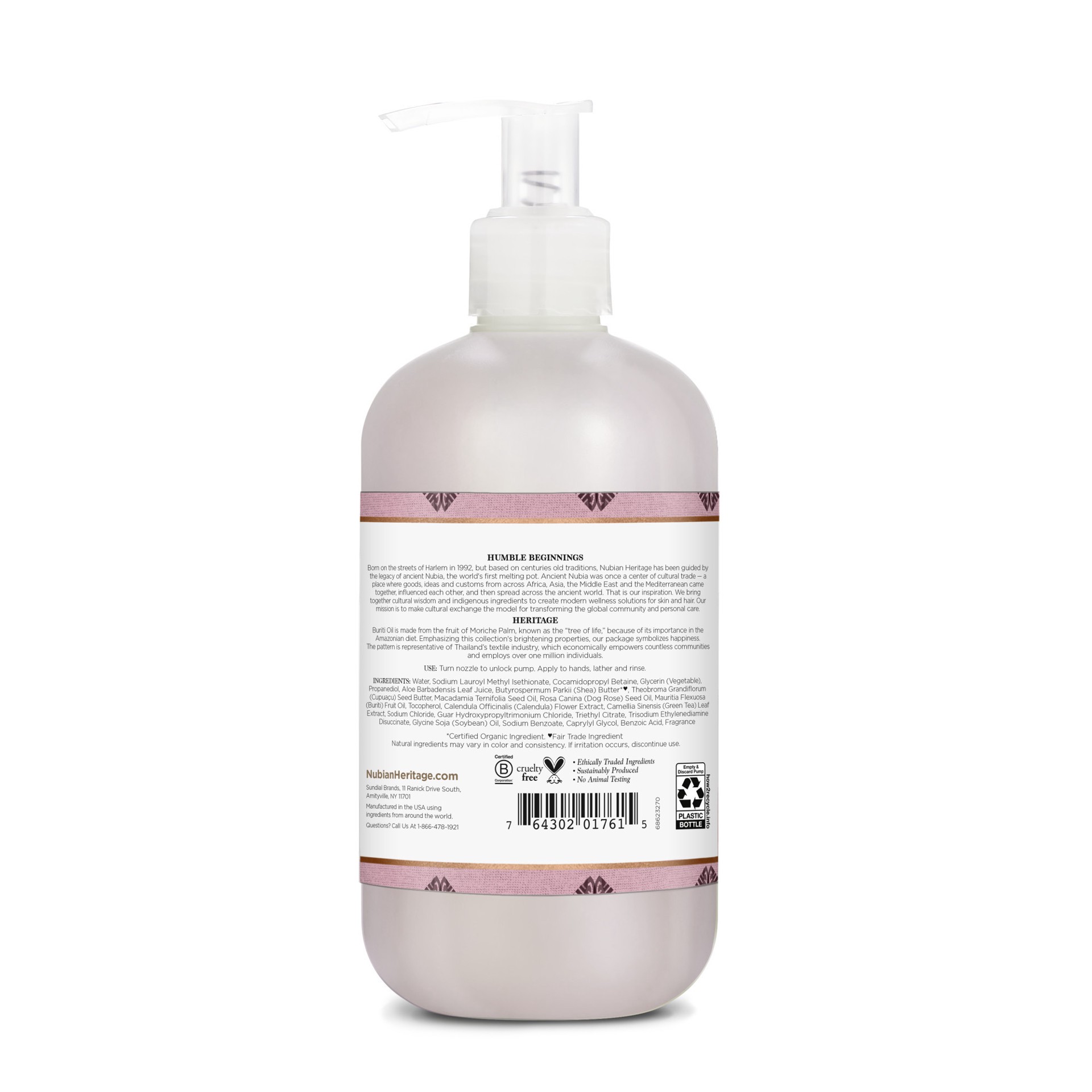 slide 3 of 3, Nubian Heritage Liquid Hand Wash Patchouli & Buriti, 12 oz, 12 oz