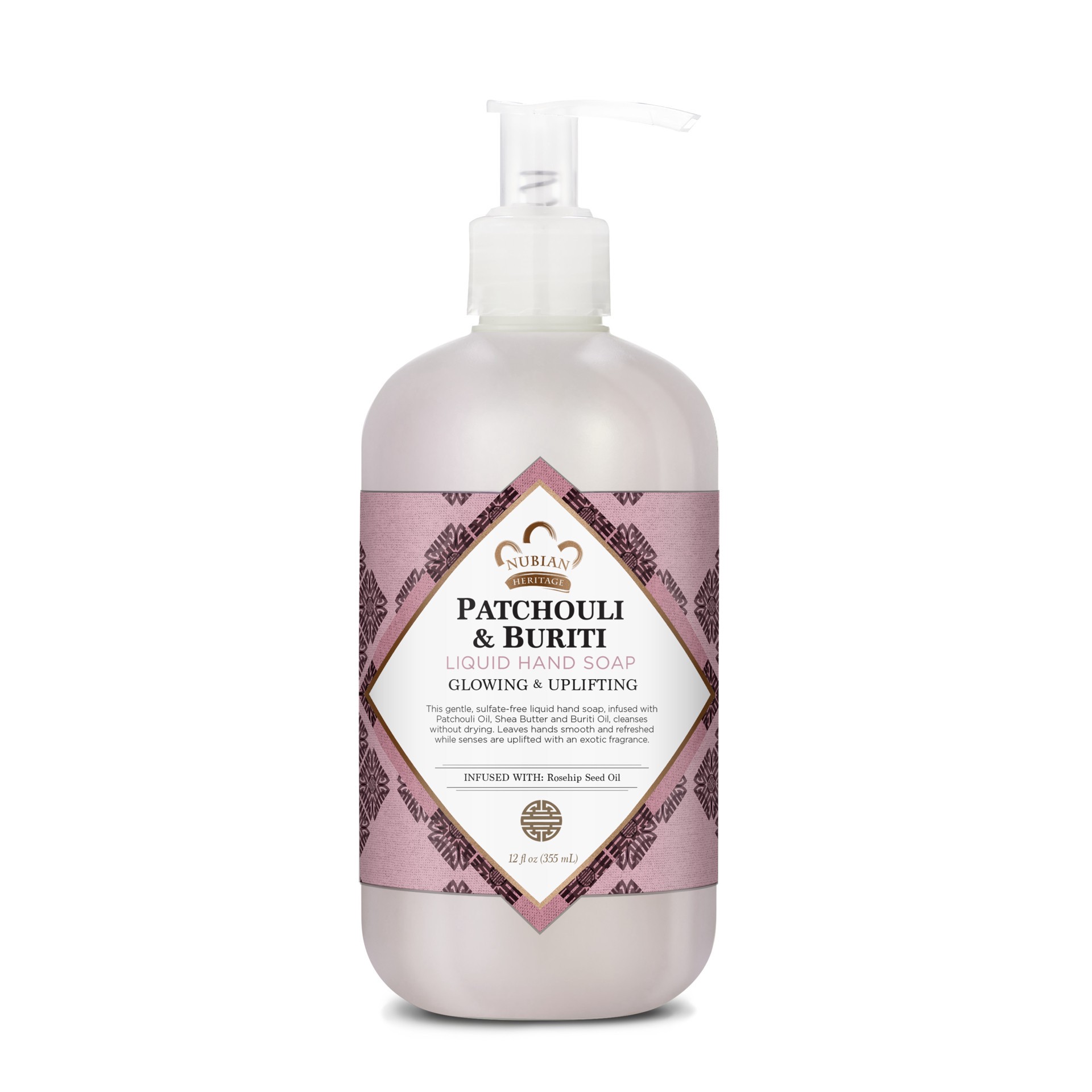 slide 1 of 3, Nubian Heritage Liquid Hand Wash Patchouli & Buriti, 12 oz, 12 oz