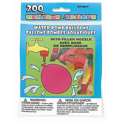 slide 1 of 1, Unique Industries Water Bomb Balloons, 200 ct