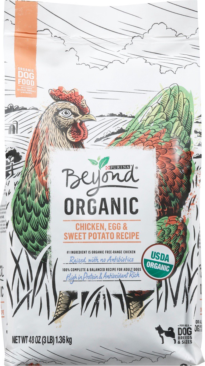 slide 9 of 9, Beyond Organic Chicken, Egg & Sweet Potato Recipe Dog Food 48 oz, 48 oz