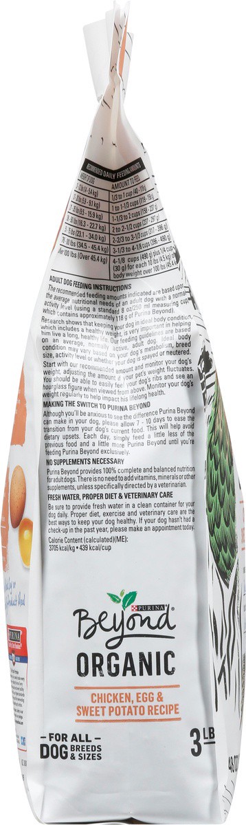 slide 6 of 9, Beyond Organic Chicken, Egg & Sweet Potato Recipe Dog Food 48 oz, 48 oz