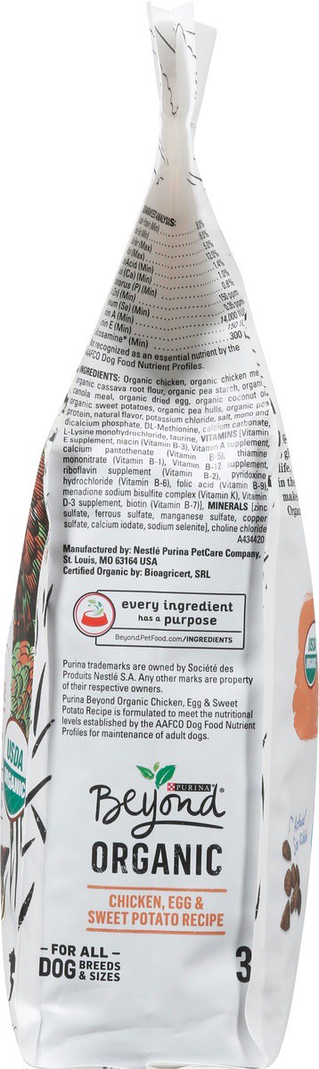 slide 3 of 9, Beyond Organic Chicken, Egg & Sweet Potato Recipe Dog Food 48 oz, 48 oz