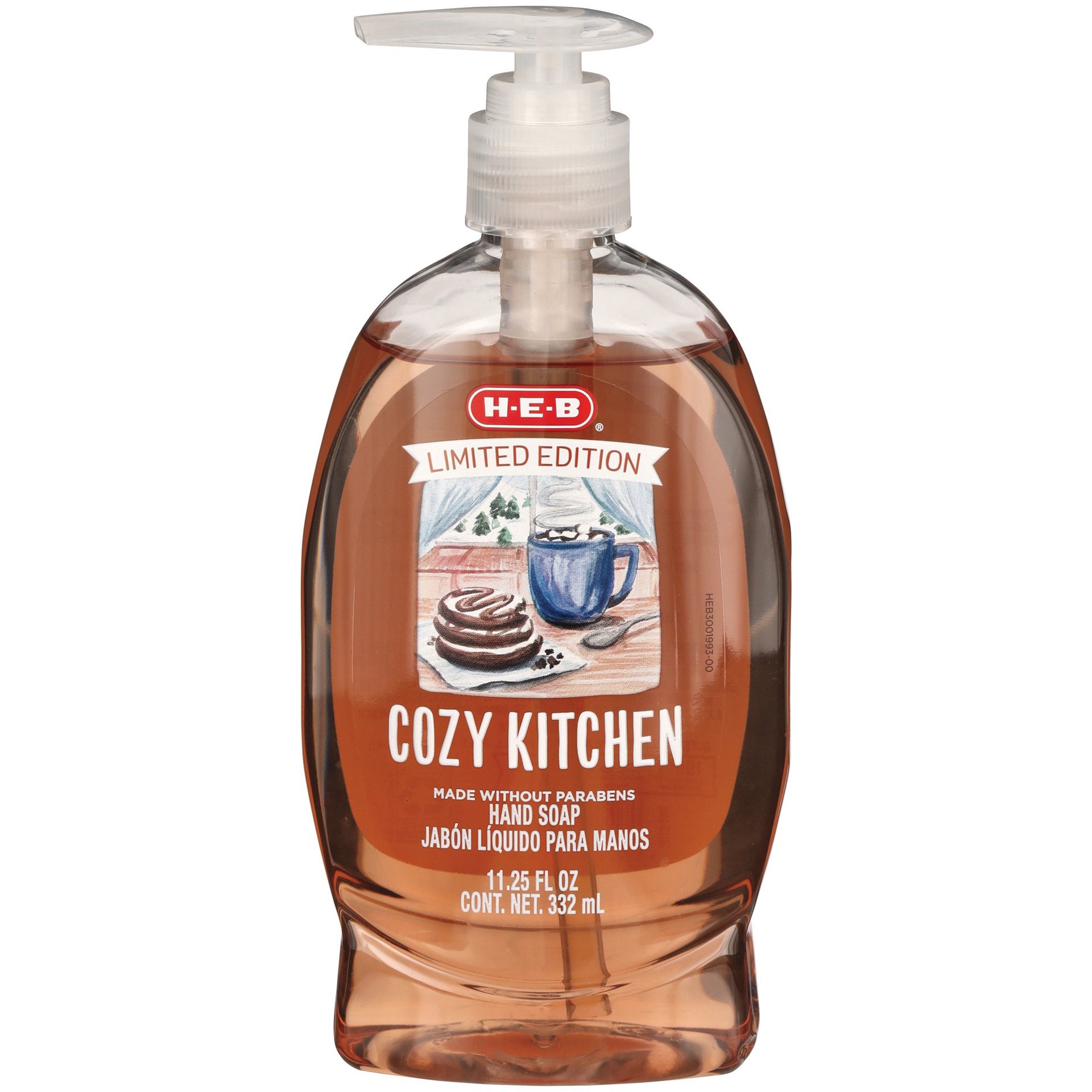 slide 1 of 1, H-E-B Limited Edition Winter Hand Soap - Cozy Kitchen, 11.25 oz
