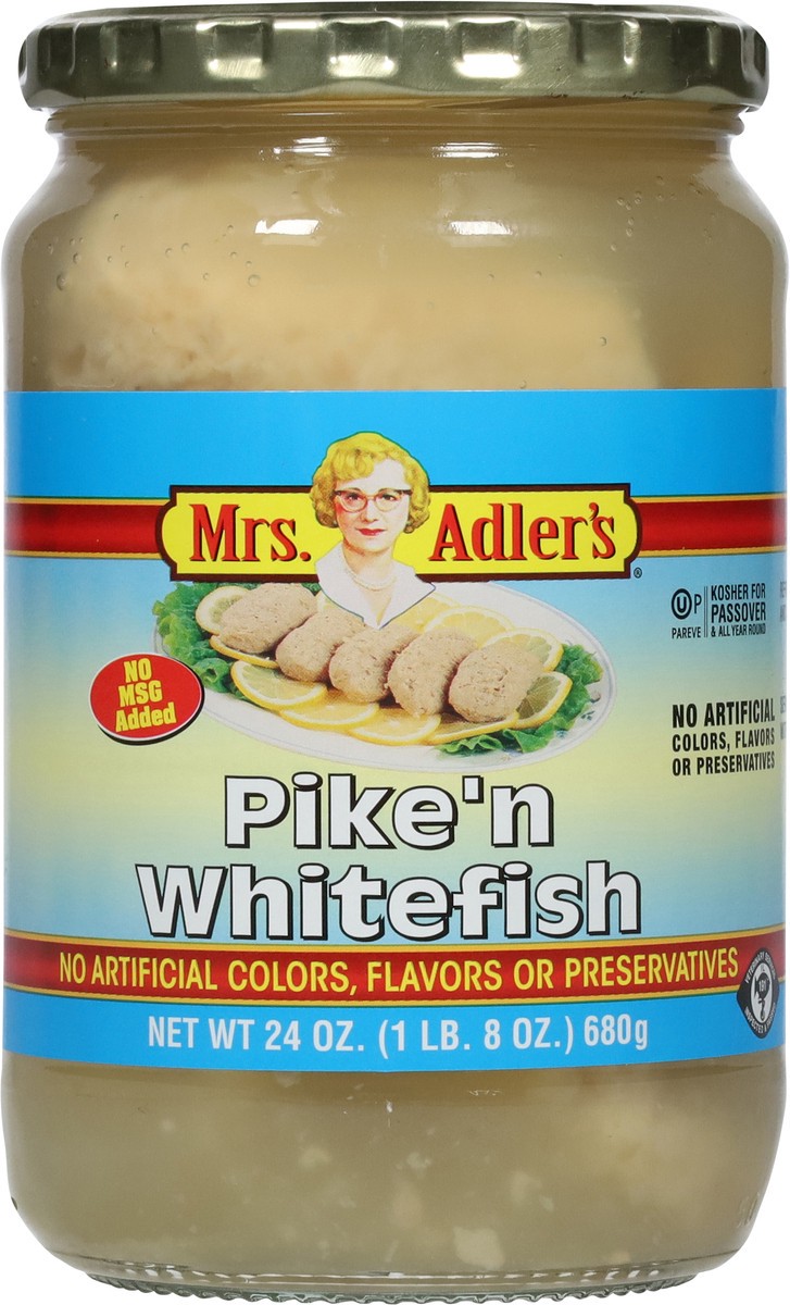 slide 4 of 9, Mrs. Adler's Pike'n Whitefish 24 oz, 24 oz