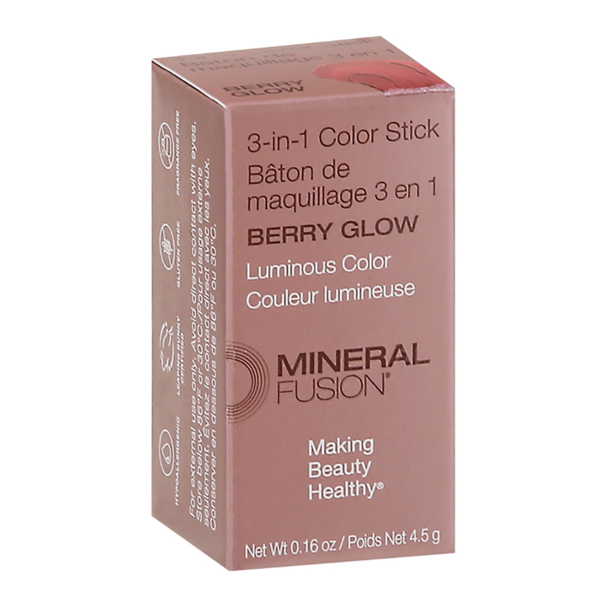 slide 4 of 10, Mineral Fusion Berry Glow 3-in-1 Color Stick 0.16 oz, 0.16 oz