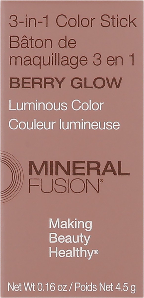 slide 9 of 10, Mineral Fusion Berry Glow 3-in-1 Color Stick 0.16 oz, 0.16 oz