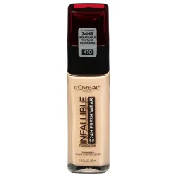 L''Oreal Infallible Broad Spectrum SPF 25 Ivory 410 Foundation 1.0 fl oz