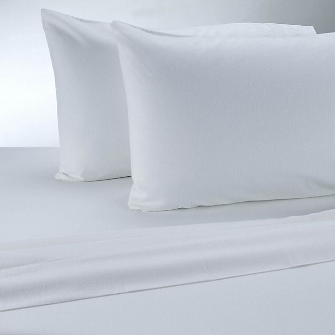 slide 1 of 1, Therapedic 100% Ring Spun Cotton Flannel King Sheet Set - White, 1 ct