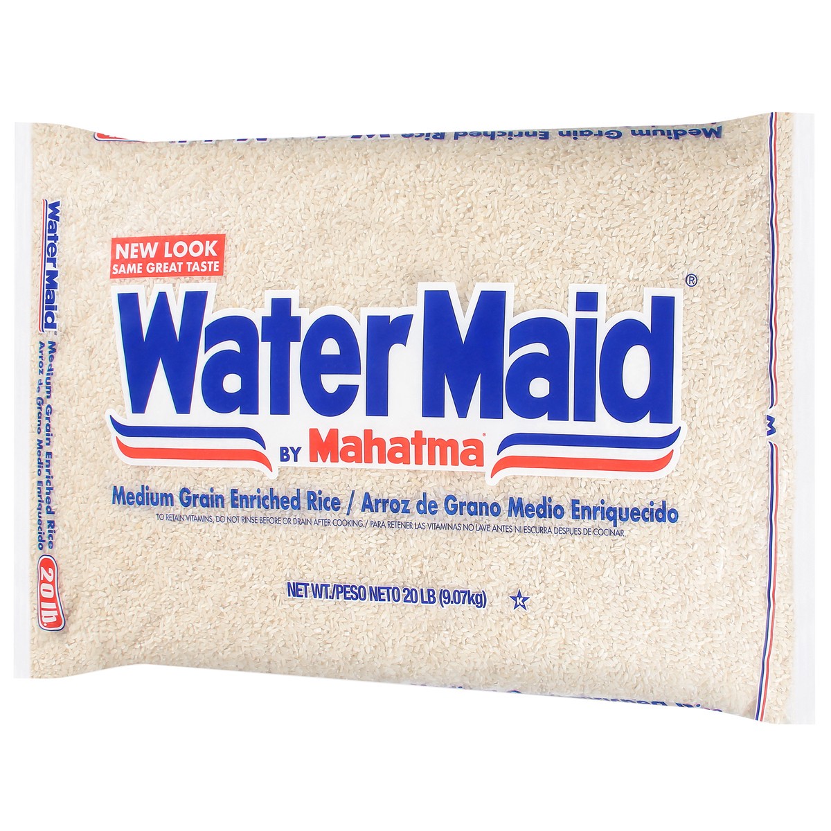 slide 3 of 9, Water Maid Medium Grain Enriched Rice, 20 lb