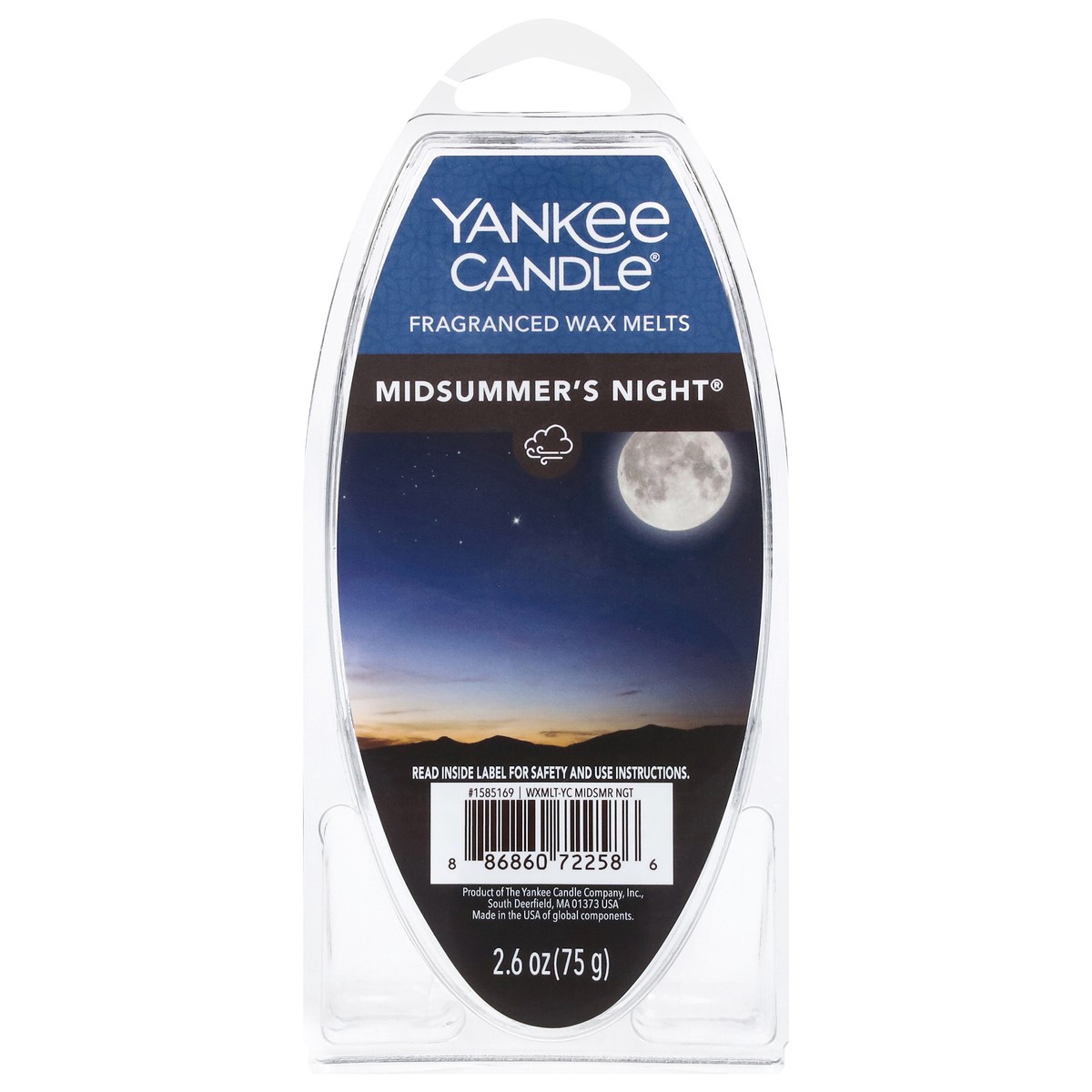 slide 1 of 9, Yankee Candle Fragranced Midsummer's Night Wax Melts 2.6 oz, 2.60 ct