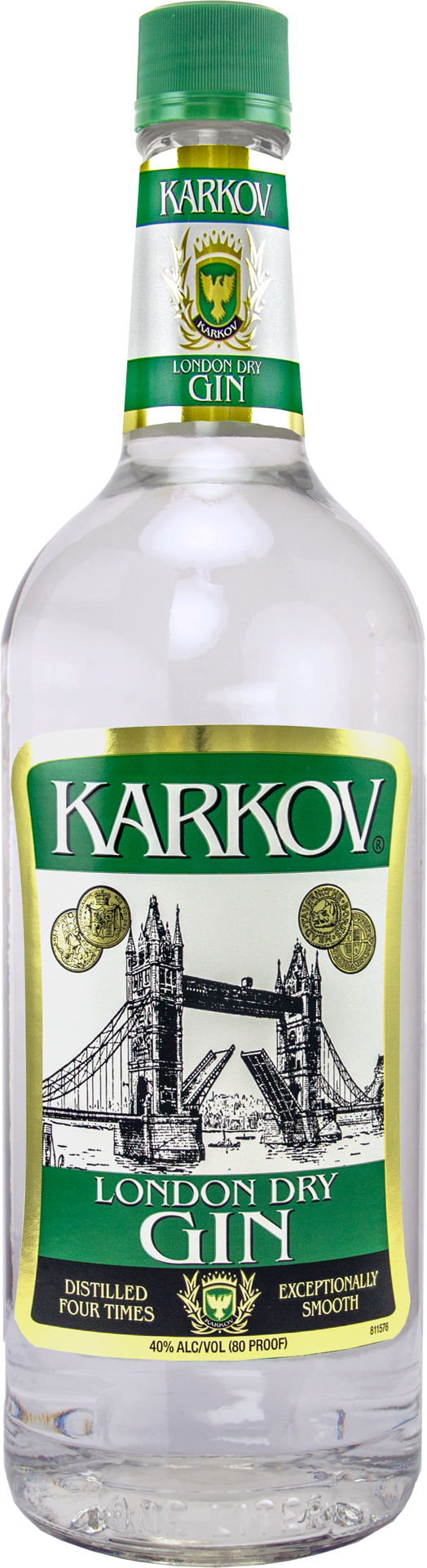 slide 1 of 1, Karkov Gin, 1 liter