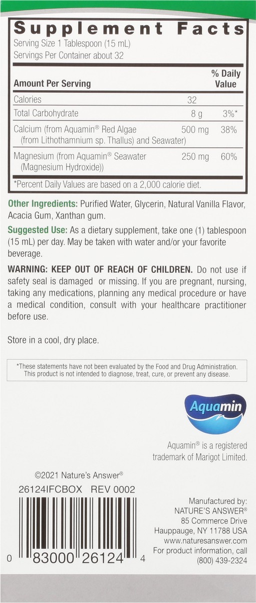 slide 7 of 9, Nature's Answer Marine Based Cal-Mag 16 fl oz, 16 fl oz