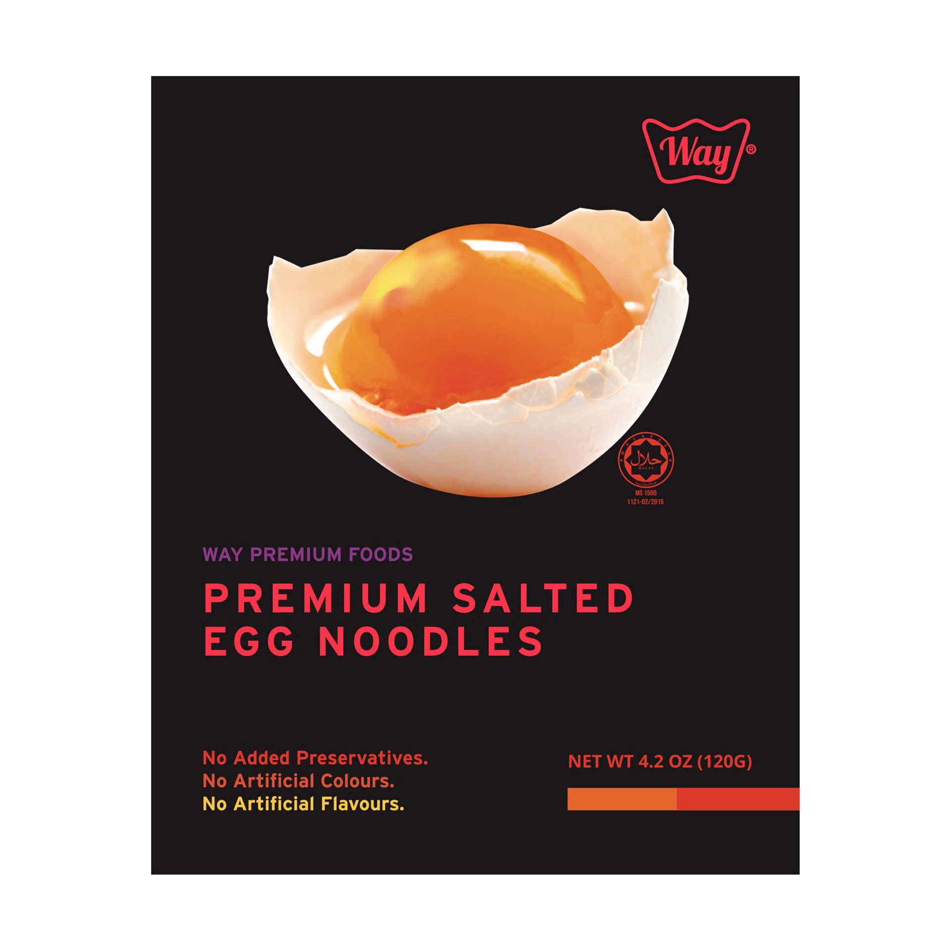 slide 1 of 1, Way Premium Salted Egg Noodles, 4.2 oz